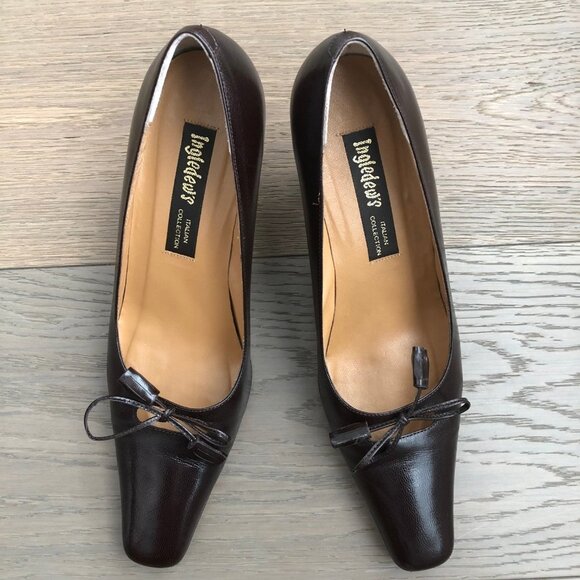 Ingledew's Italian Collection Leather Shoes Tassle Detail Chocolate Brown Sz 8.5 - Picture 2 of 13